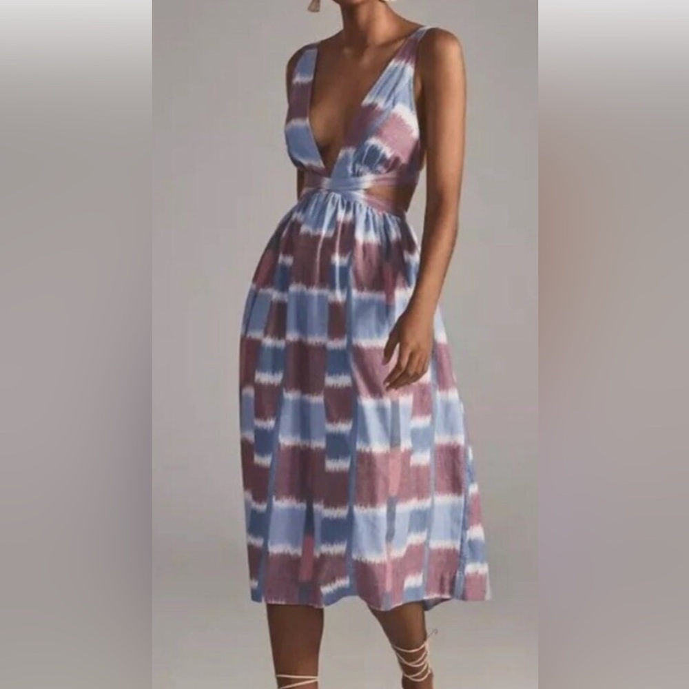 Anthropologie size XS cut out midi dress